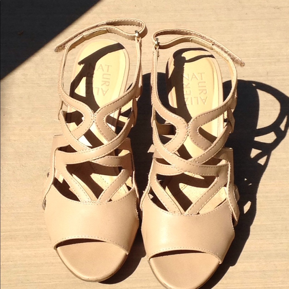 Naturalized Nude-Beige Sandal Heels